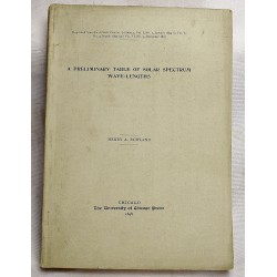 Preliminary Table of Solar Spectrum Wave-Lengths